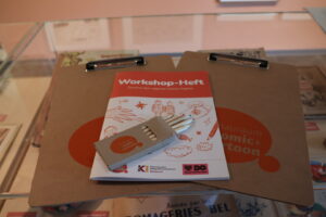Das Workshop-Heft verbindet die Auseinandersetzung mit der Ausstellung mit praktischen Übungen.