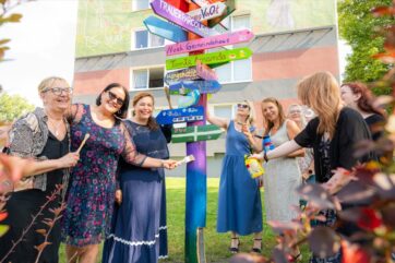 Kunst trifft Nachbarschaft: Bunter Wegweiser entsteht in Dortmund-Westerfilde