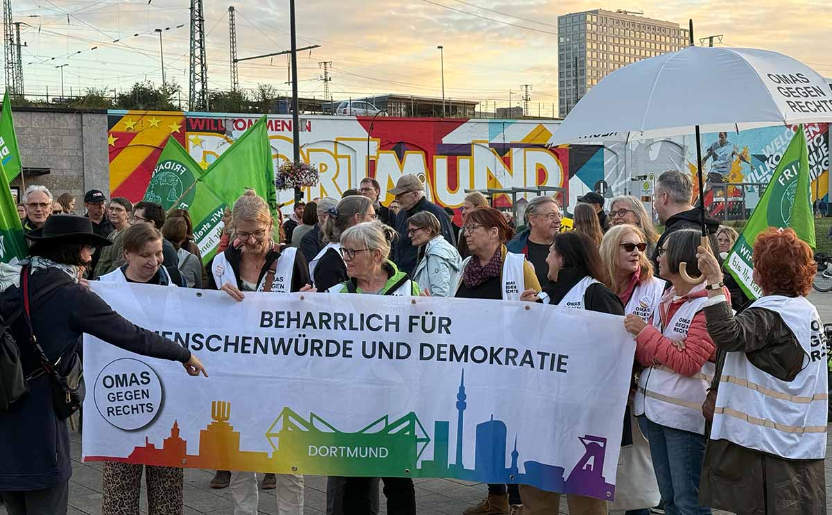 Blick auf die Kundgebung