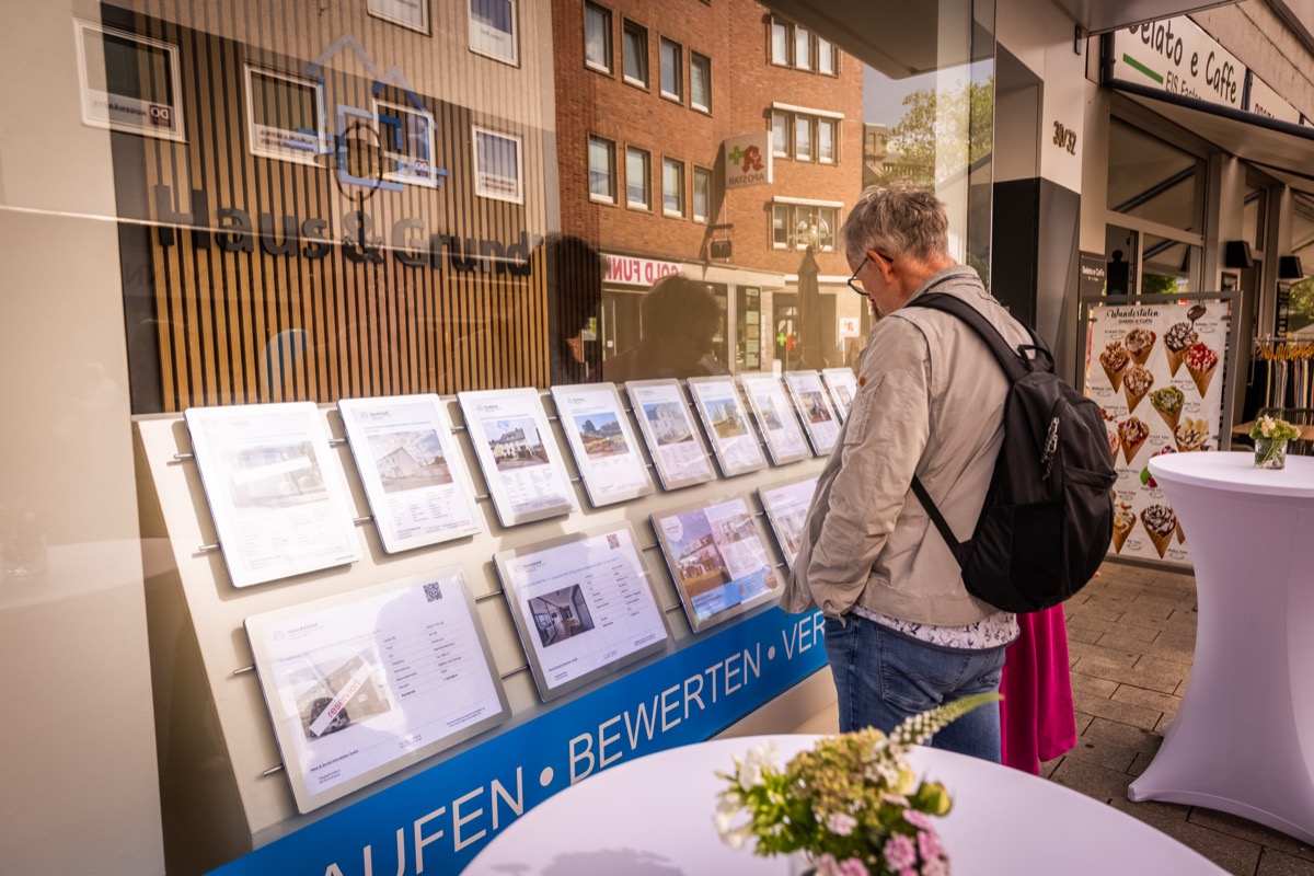 Blick ins Schaufenster