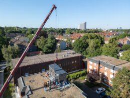 Vonovia installiert in Dortmund erstmals Wärmepumpen-Cube auf einem Flachdach