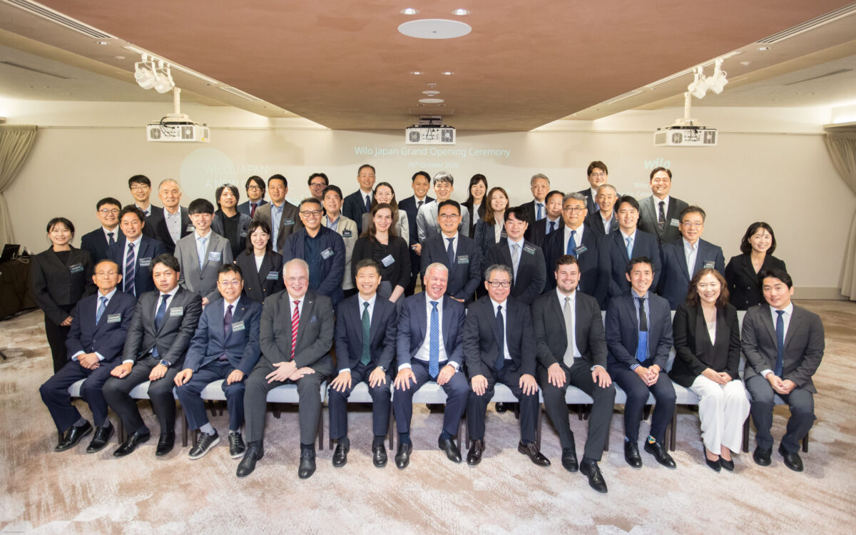 In den neuen Räumlichkeiten in Yokohama feierte Wilo den Ausbau der Präsenz in Japan mit zahlreichen Kunden und Partnern.