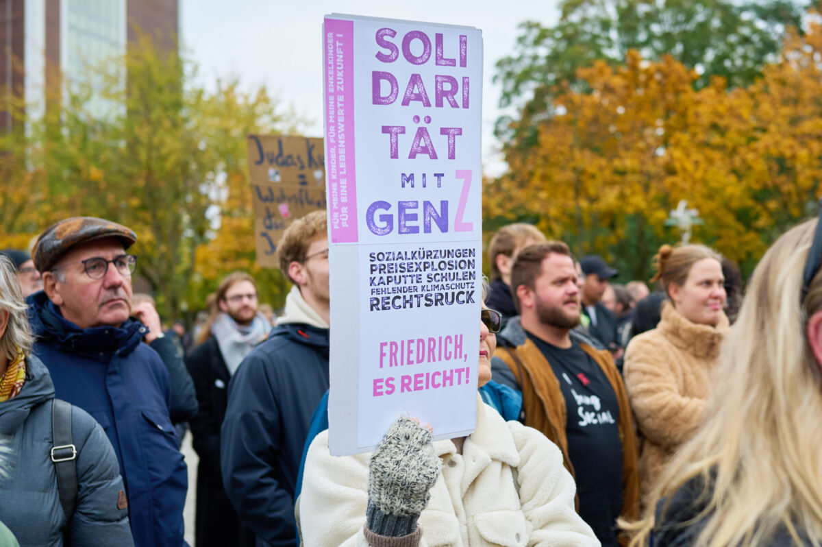 Bilder von der „GenZ regelt“-Demonstration