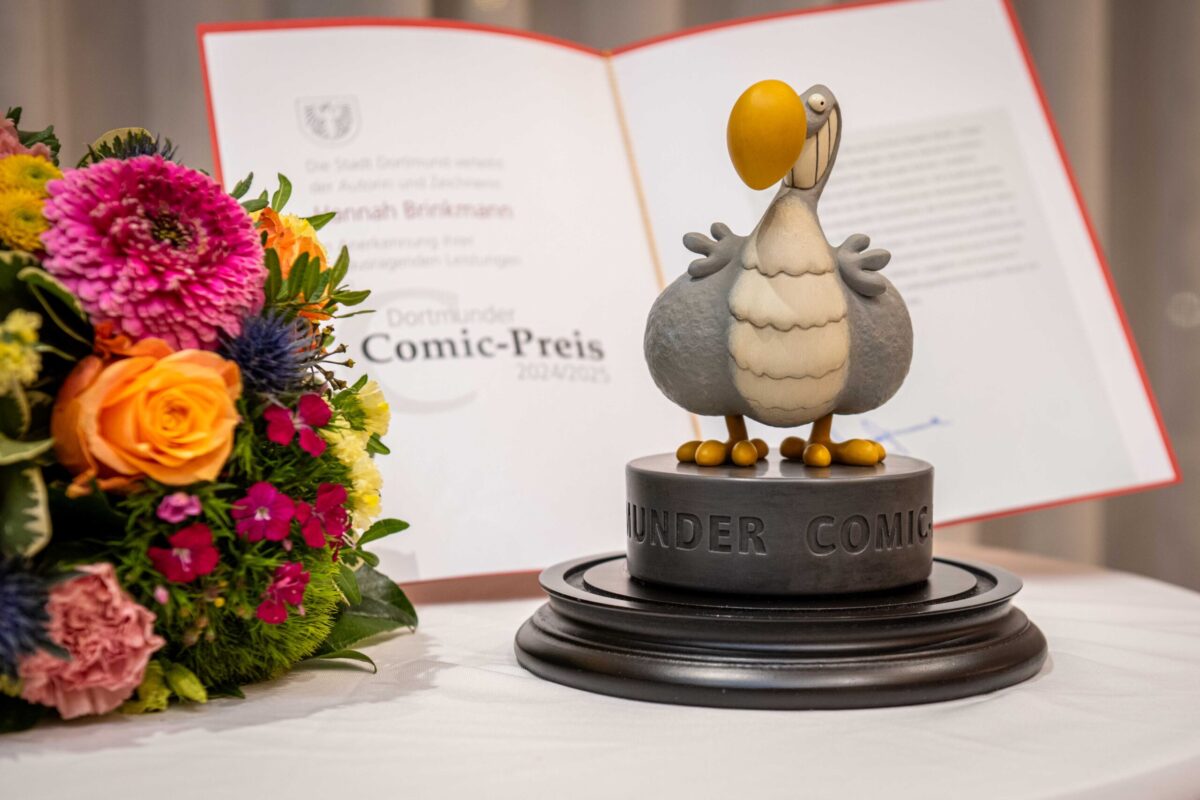 Ein Dodo ziert den ersten Dortmunder Comic-Preis.