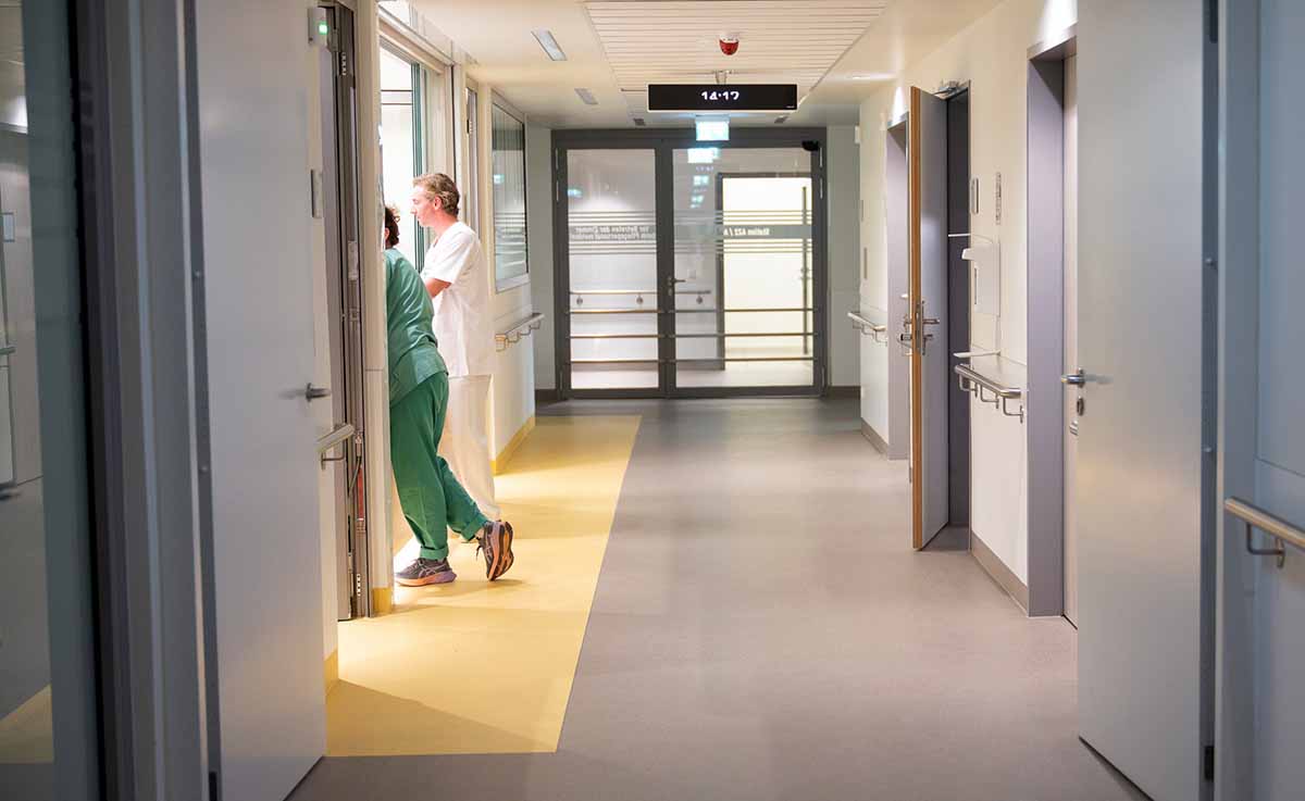 Blick auf den Gang in der Strecke Unit